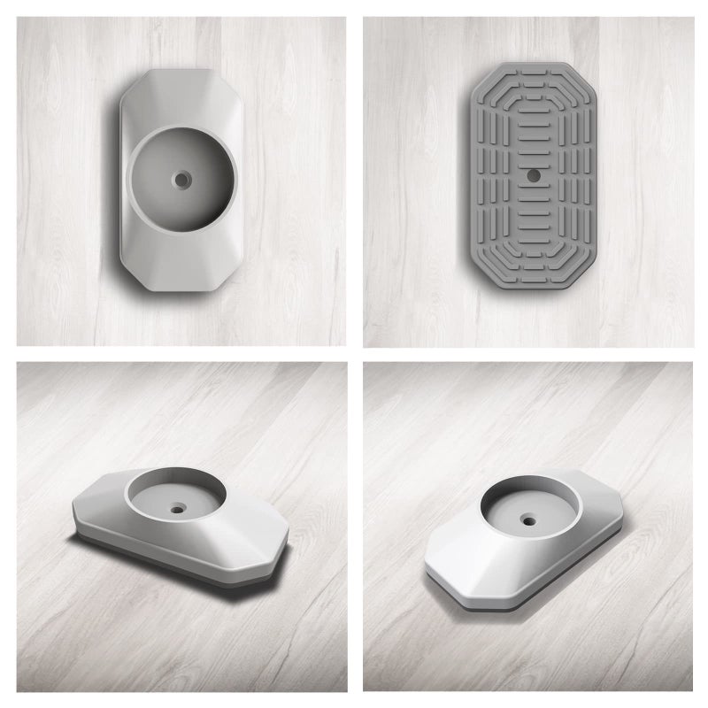 ICERO - Baby Gate Wall Protector - Protect Walls & Doorways from Pet & Dog Gates - for Child Pressure Mounted Stair Safety Gate- 4 Pack, White - Image 5